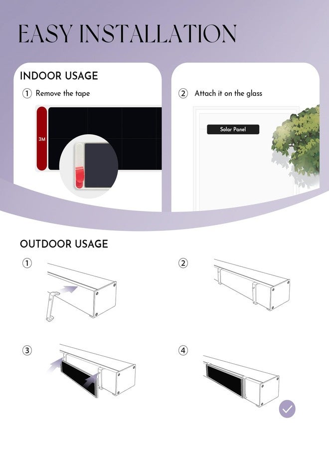Graywind Solar Panels for Roller Shades Blinds - Image 5